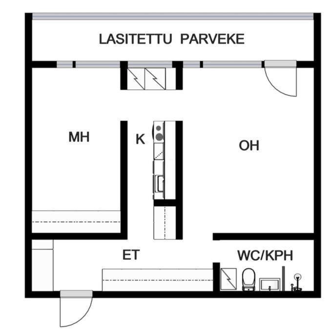 Scandinavian 2-Rooms Apartment City Center Helsinki Bagian luar foto